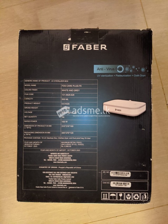 FABER FDS Care Plus-FR - Anti Virus Box