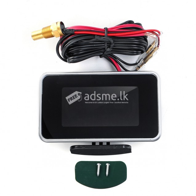 12V-24VM10 2in1 LCD Car Digital Gauge Set Voltage Pressure/Water Temp Meter with Buzzer Alarm