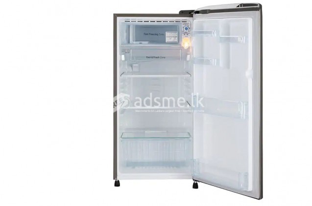 Lg Refrigerator 190l - Shiny Steel (gl-b205allb)
