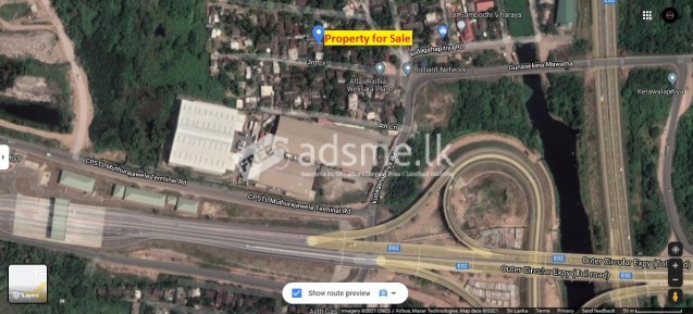 Valuable Land for sale 500m from Kerawalapitiya Highway entrance