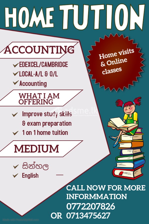 Accounting-A/l , O/L and EDEXCEL/CAMBRIDGE