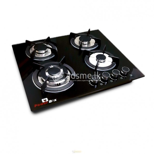 Power Box 4 Burner Gas Cooker Hob