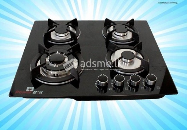 Power Box 4 Burner Gas Cooker Hob