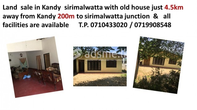 land for sale in kandy sirimalwatta