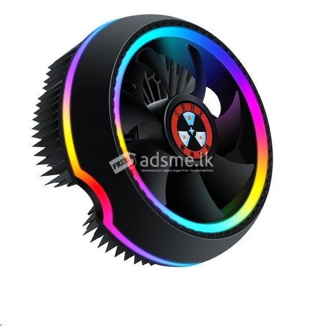 Computer CPU cooler quiet 3 pin  775 1155 AMD LED RGB CPU cooling fan for Desktop Hot sale products