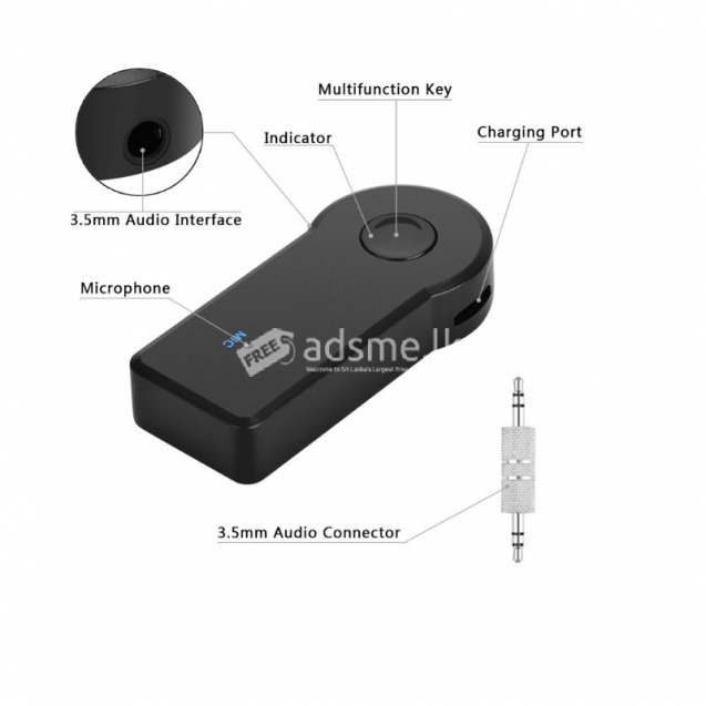 3.5mm Jack 2 in 1 Wireless Bluetooth 5.0 Receiver