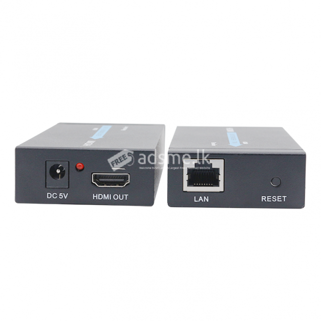 60M HDMI Extender 1080p 3D HDMI Transmitter Receiver over Cat 5e/6 RJ45 Ethernet Converter US EU Plug