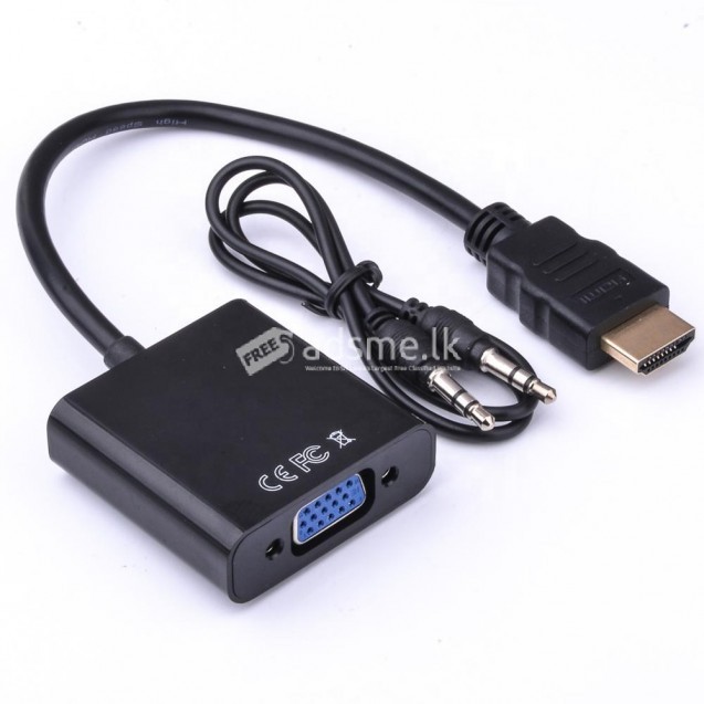 HD 1080P HDMI To VGA Cable Converter With Audio Power Supply HDMI Male To VGA Female Converter Adapter for Tablet laptop PC TV