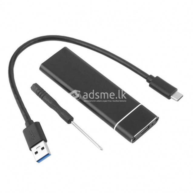 NVMe PCIE USB3.1 HDD Enclosure M.2 to USB Type C 3.1 M KEY SSD Hard Disk Drive Case External Mobile Box
