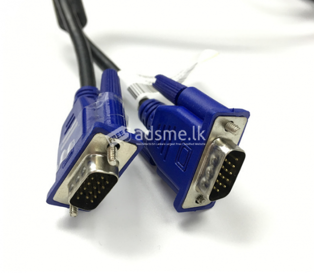 High speed 1.5m 4+5 VGA Monitor Cable 15 pin male to male for psp pc
