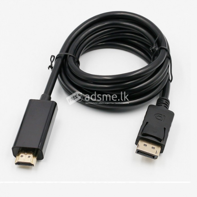 1.8m DP to HDMI Cable Male to Male DisplayPort to HDMI Conversion Video Audio Adapter Cable for PC HDTV Projector Laptop 1080P
