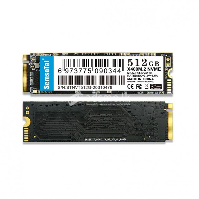 NVMe PCIe X400 M.2 Internal SSD 128GB 3D TLC For Desktop Laptop