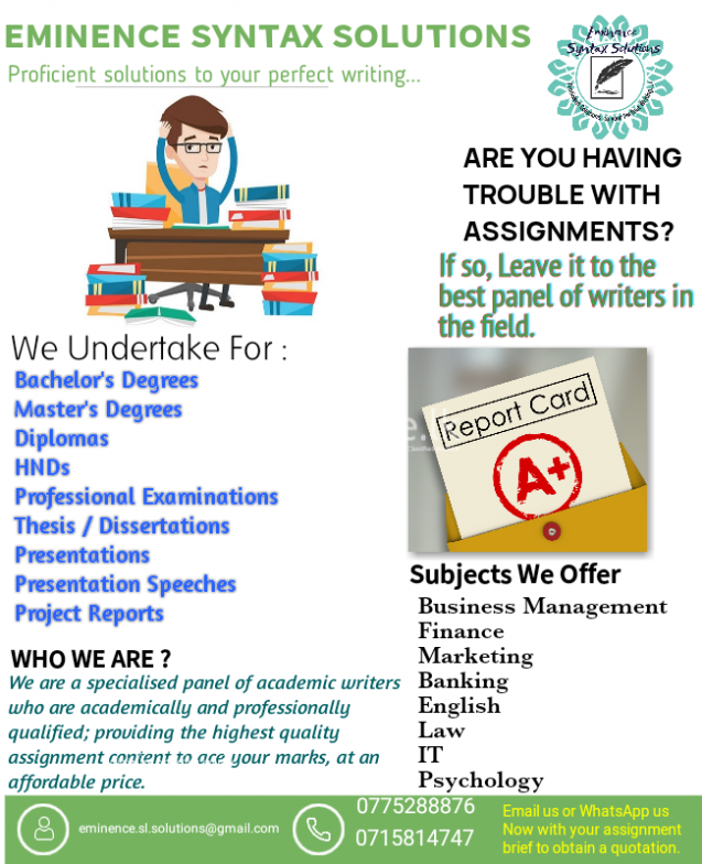Assignment Writing Services For Students And Professionals