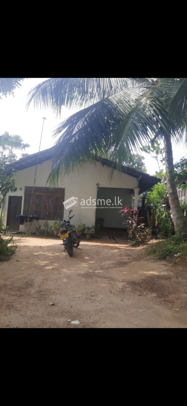 A land with a home near Medical College Ragama