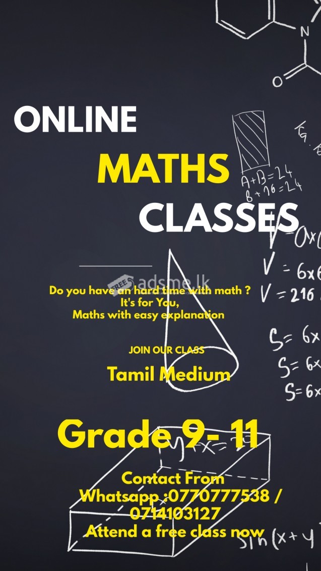 Private Online Mathematics classes