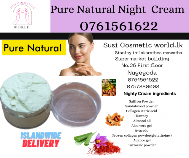 Natural Night Cream For Sale  0761561622