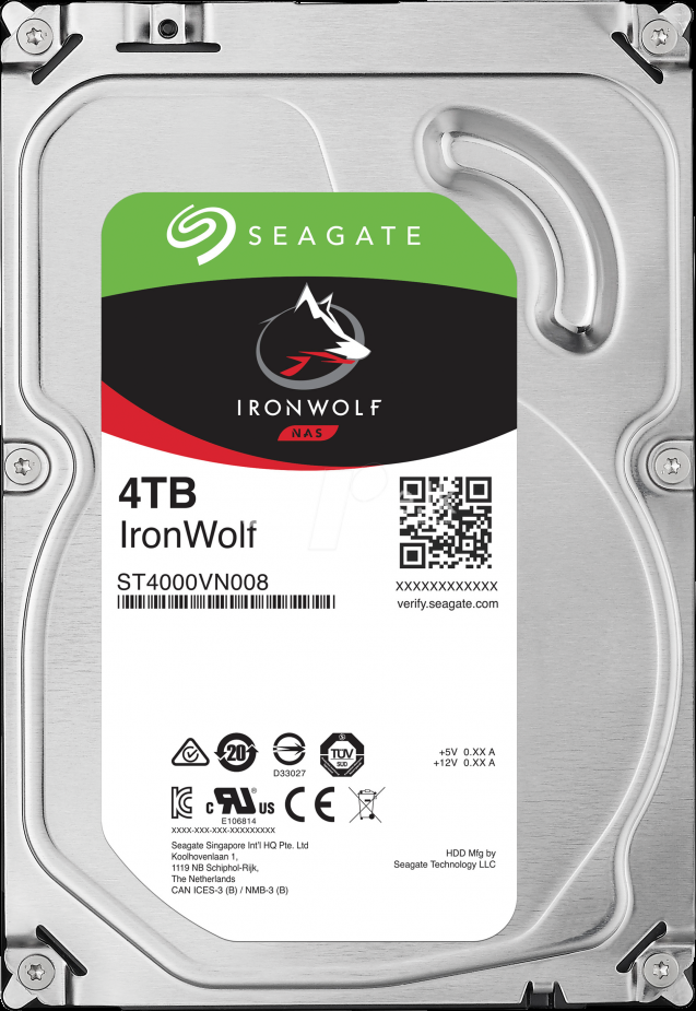 Hard Disk Seagate 4TB NAS Ironwolf (1Y)