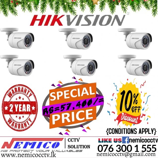 HIKVISION 6CH HOME/OFFICE SURVEILLANCE CCTV SYSTEM