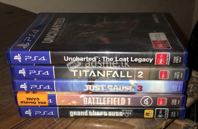 PS4 Games genuine- Buy all five lkr 2500 cheaper or buy individually