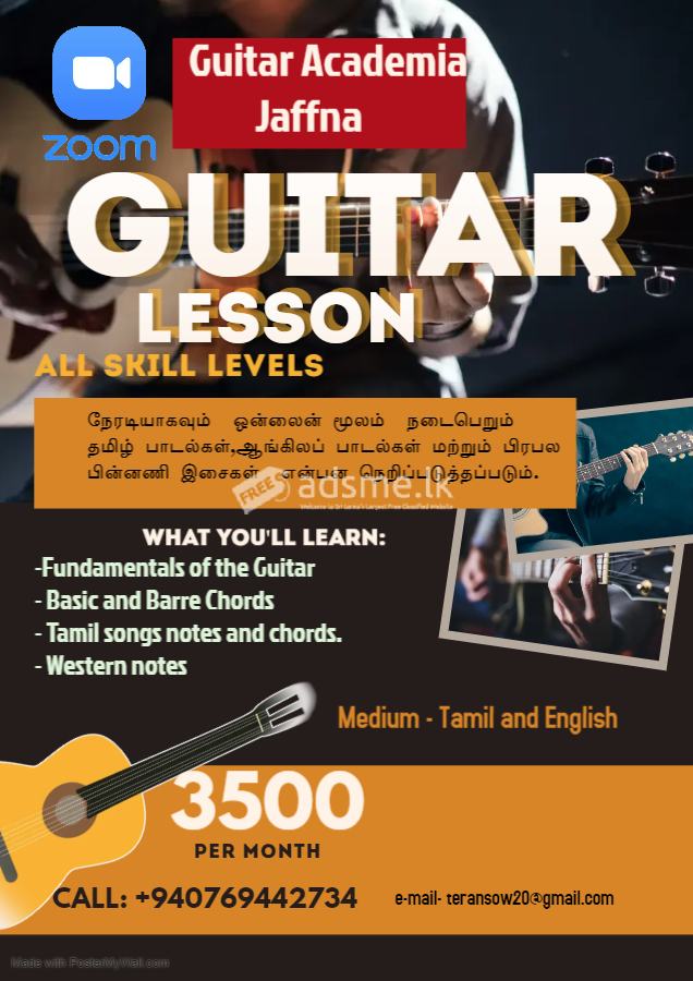 Guitar lessons Online and Offline