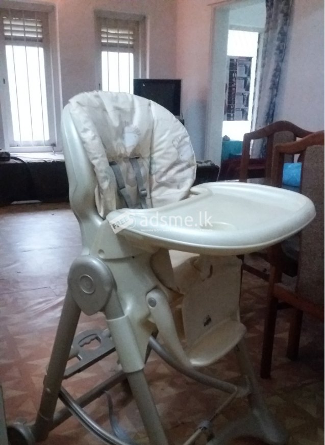 Used Italian Baby Feeding Chair (Beige) FOR SALE