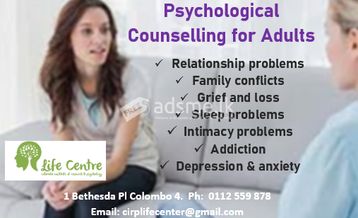Psychological counselling for adults and children