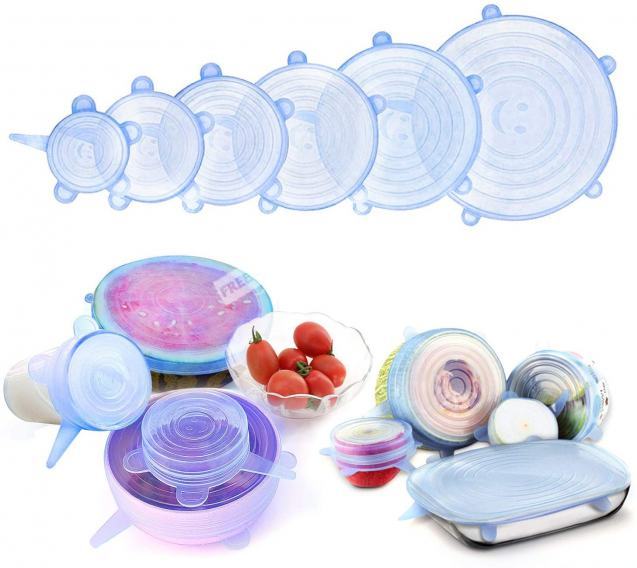 Super Stretch Silicone Lids 6 Pieces