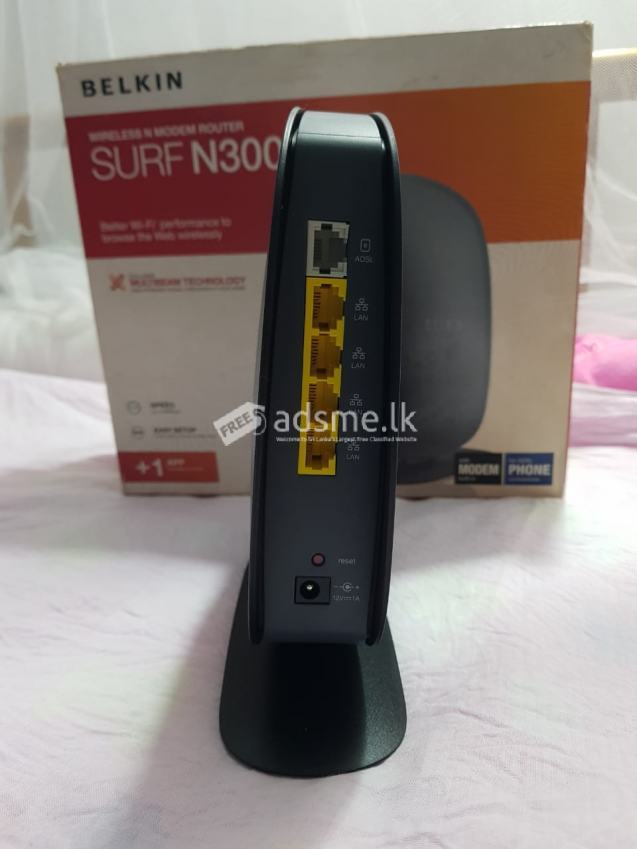 Belkin Surf N300 Wireless N+ Modem Router