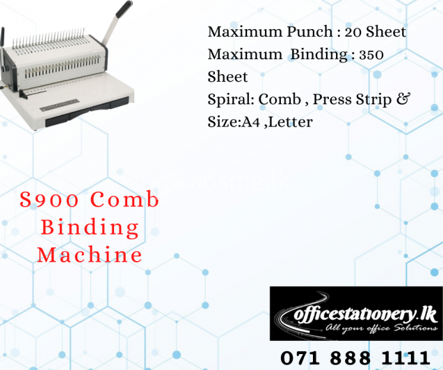 S900 Comb Binding Machine
