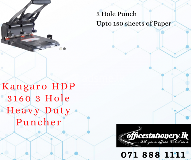 Kangaro HDP 3160 3 Hole Heavy Duty Puncher