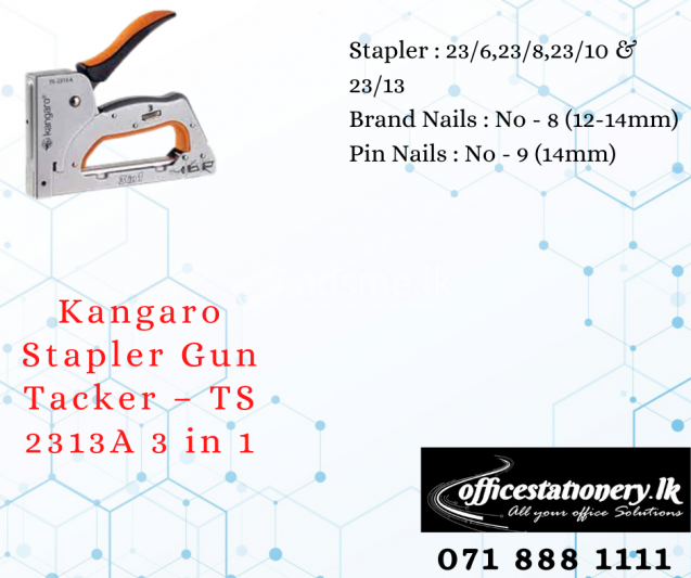 Kangaro Stapler Gun Tacker – TS 2313A 3 in 1
