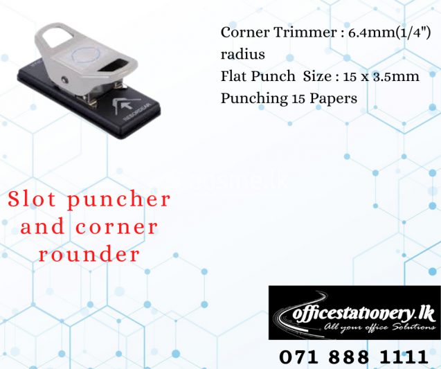Slot puncher and corner rounder