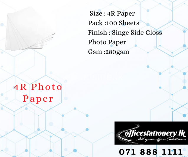 4R Photo Paper