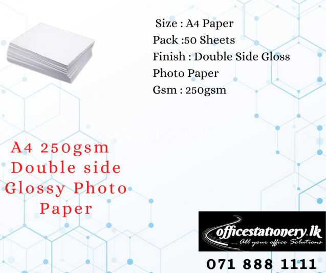A4 250gsm Double Side Glossy Photo Paper