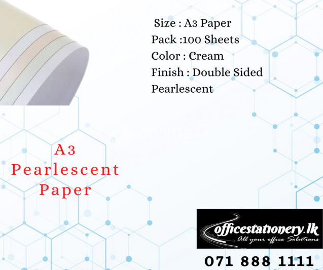 A3 Pearlescent Paper