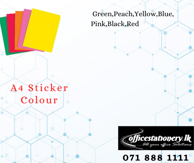 A4 Sticker Colour