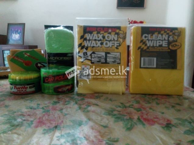 Car polishing and buffing cloths & microfiber sponge