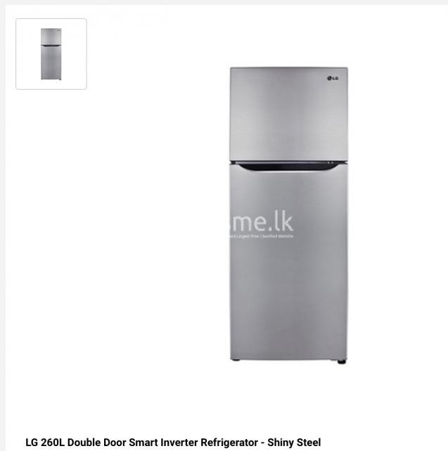 LG 260 L Double Door Smart Inverter Refrigerator-Shiny Steel