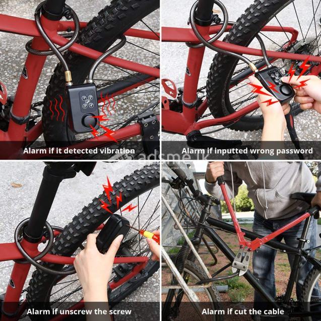 Bike alarm lock