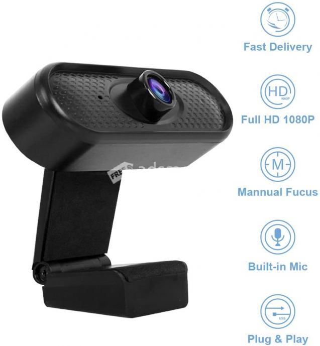 High quality 1080p HD WEB Camera with a Professional microphone for any device