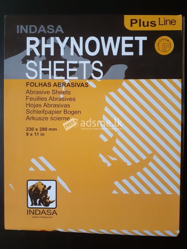 Indasa Rhynowet Sandpaper Sheets