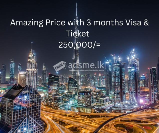 Amazing Price with 3 months Visa & Air Ticket