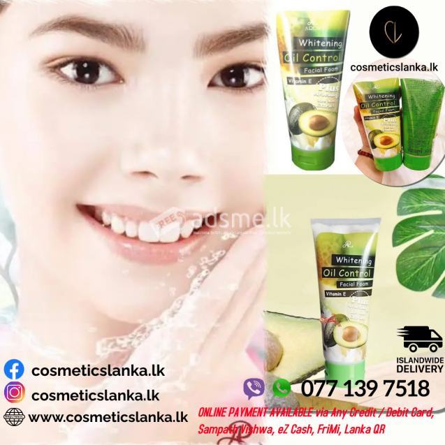 AR Whitening Oil Control Facial Foam Thai Avocado Cleanser
