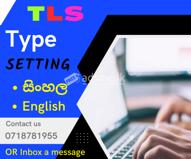 Type Setting - Sinhala/ English