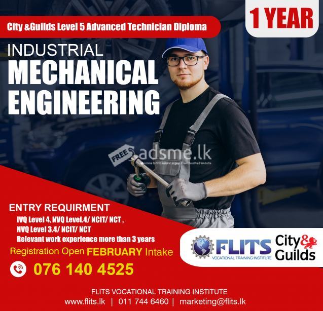 City & Guilds UK  Industrial Mechanical Engineering  Advance Technician Diploma