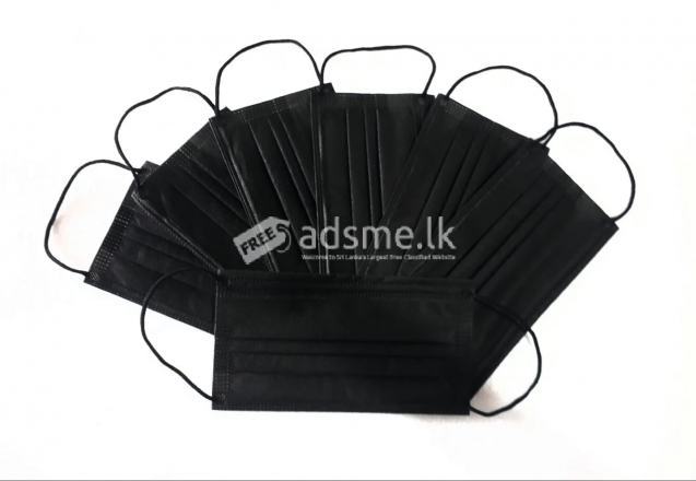 3PLY surgical black mask