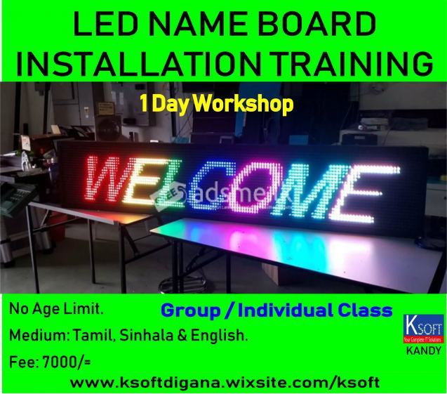 LED NAME BOARD TRAINING IN KANDY