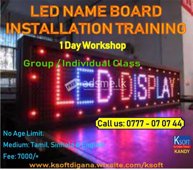 LED NAME BOARD PRACTICAL IN KANDY