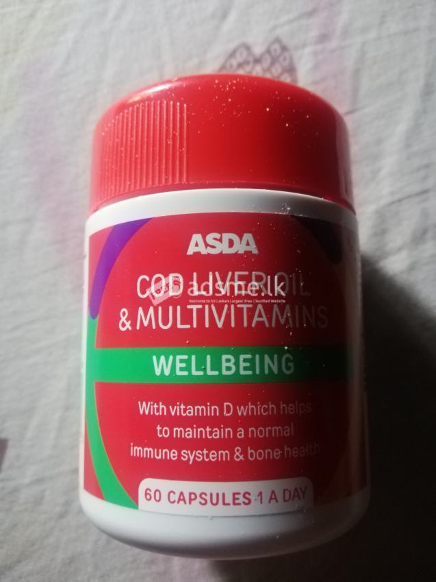 ASDA Cod Liver Oil & Multivitamins Wellbeing Capsules
