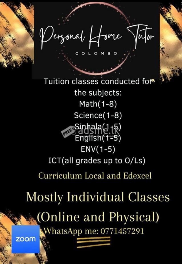 Primary and ICT online or physical classes